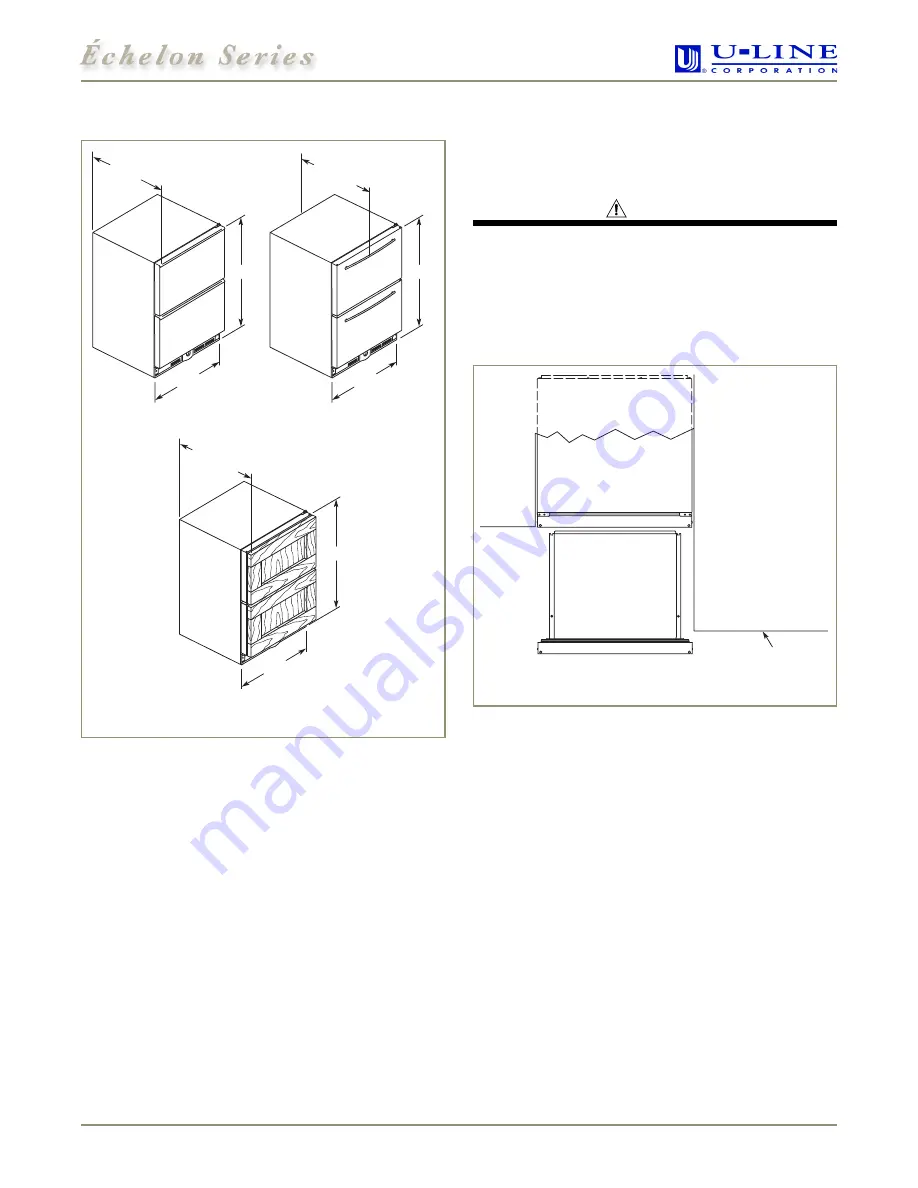 U-Line Echelon 2075DWRRSS Скачать руководство пользователя страница 5