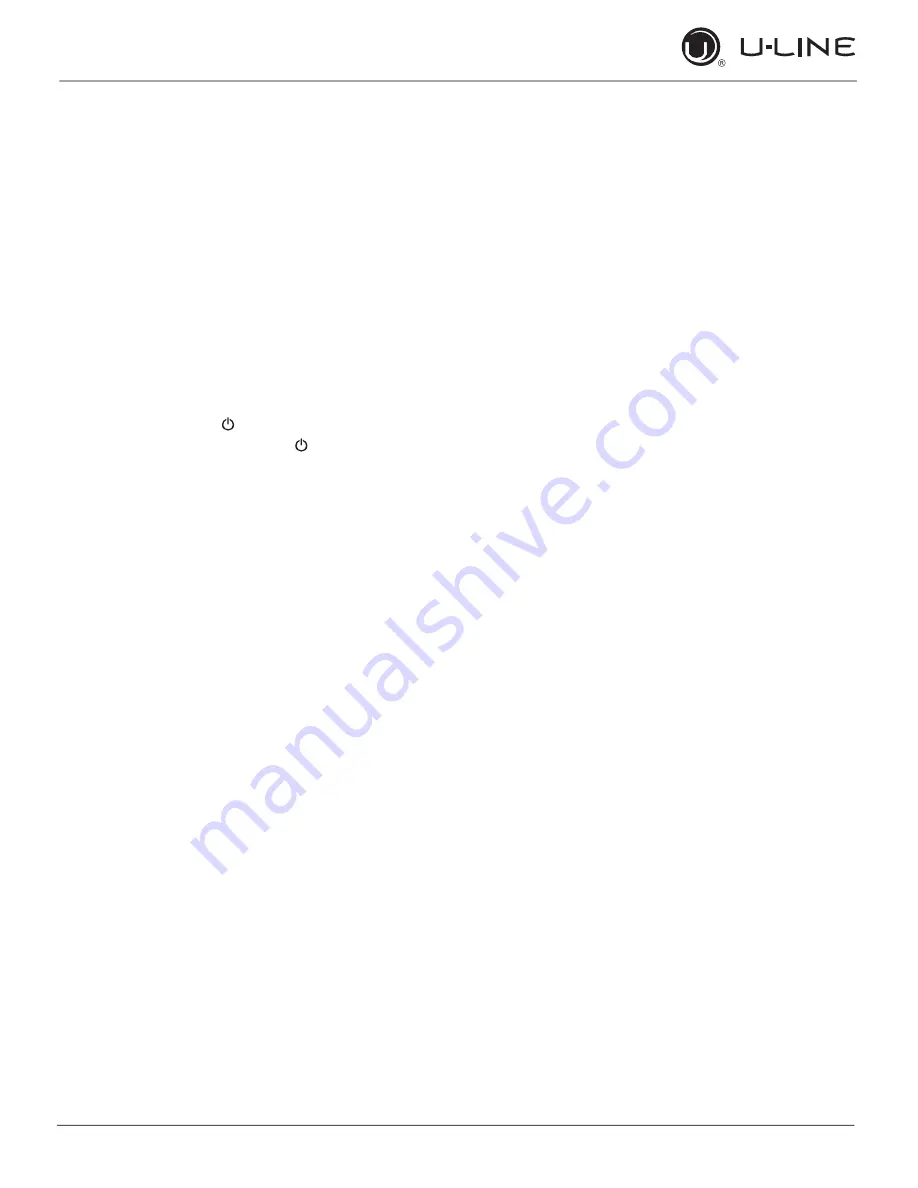 U-Line UACP115-IS01A User'S Manual And Service Manual Download Page 19