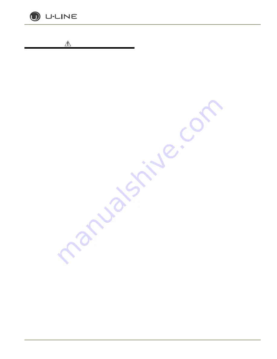 U-Line WINE CAPTAIN 2115R Service Manual Download Page 34