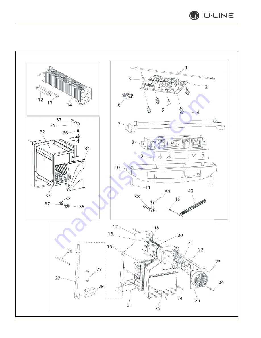 U-Line WINE CAPTAIN 2115R Service Manual Download Page 133