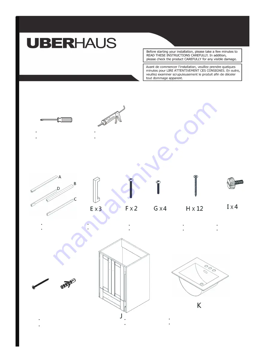 Uberhaus Vanity User Manual Download Page 2