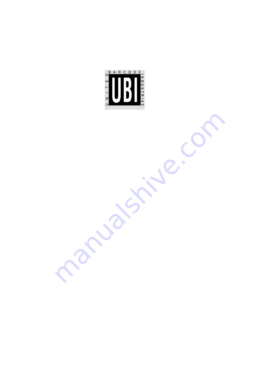 UBI ScanPlus 1800 Installation Manual Download Page 1