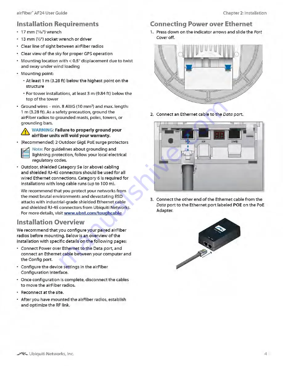 Ubiquiti airFiber AF-24 Скачать руководство пользователя страница 7