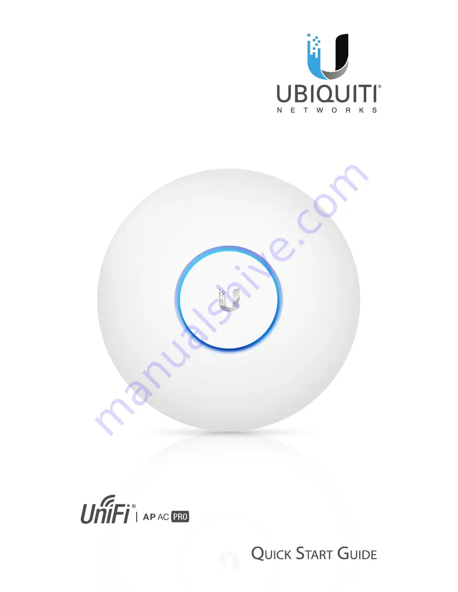 Ubiquiti UniFi UAP-AC-PRO Скачать руководство пользователя страница 1