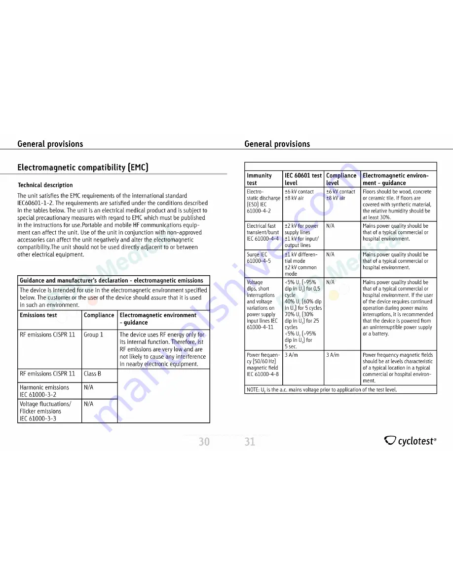 uebe Cyclotest 2 plus Instruction Manual Download Page 8