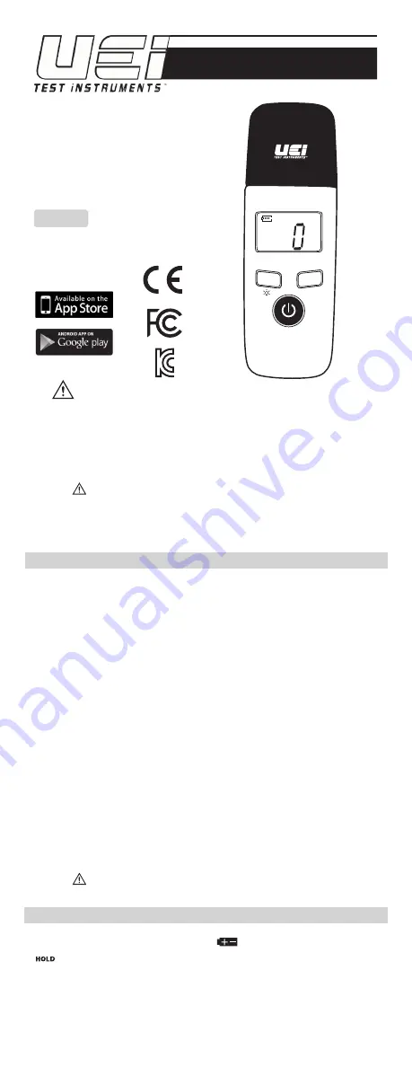 UEi UECOA2 Instruction Manual Download Page 1