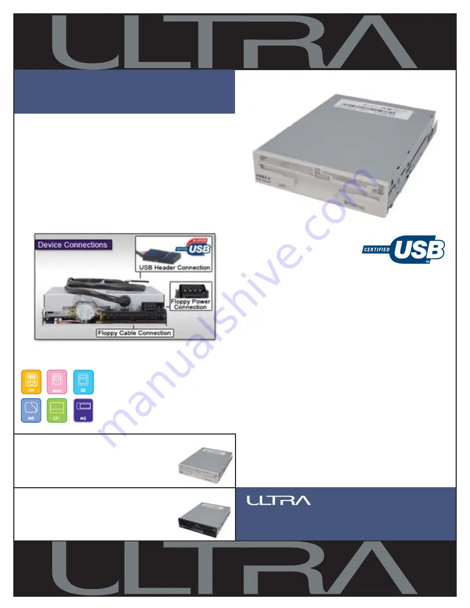 Ultra Products Internal All-in-One Digital Media Drive... Specifications Download Page 1