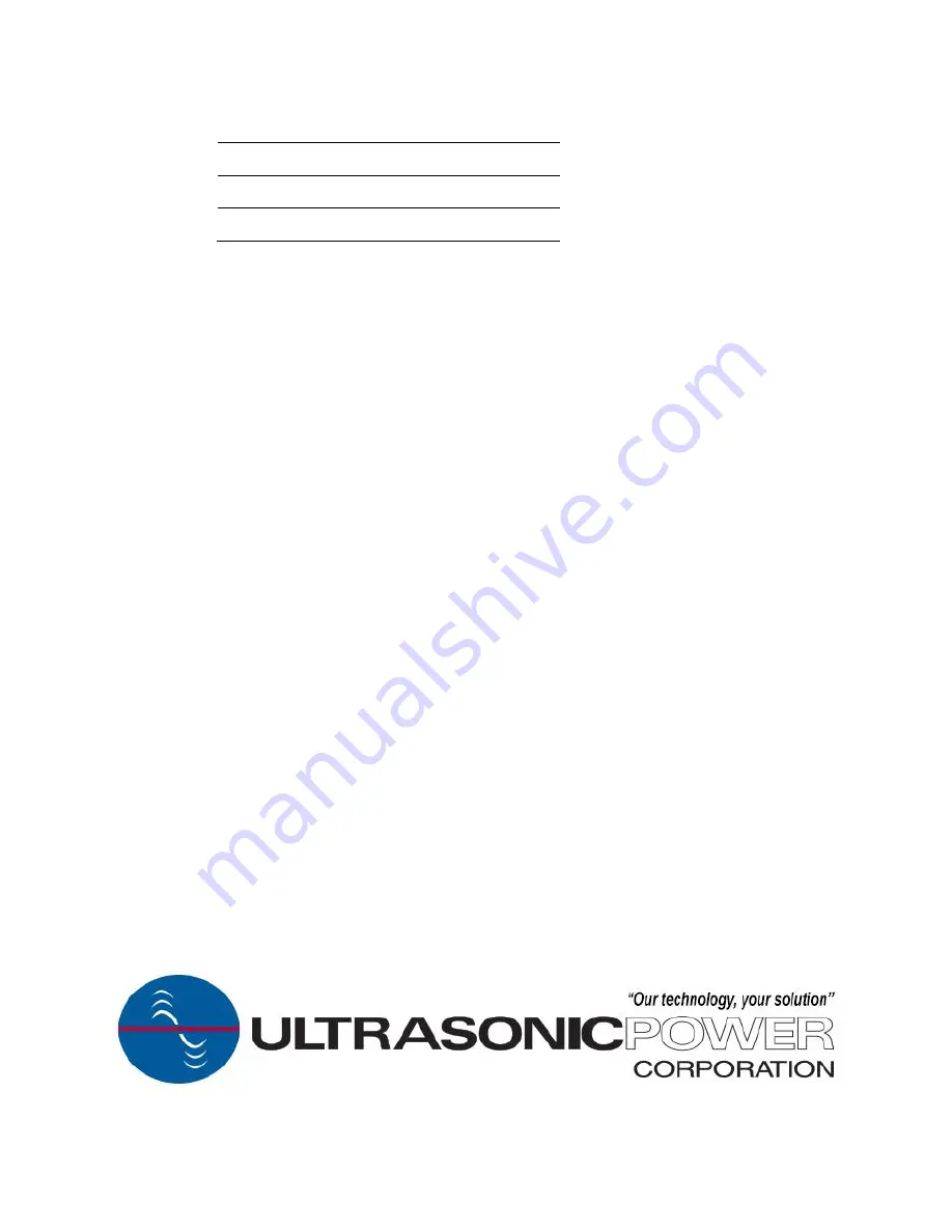 Ultrasonic SE Series System Manual Download Page 36