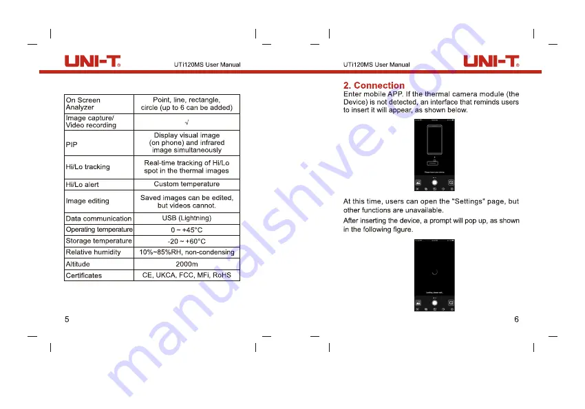 UNI-T UTi120MS User Manual Download Page 4