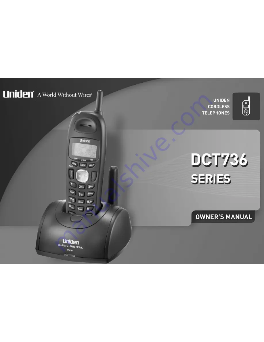 Uniden DCT736 Series Owner'S Manual Download Page 1