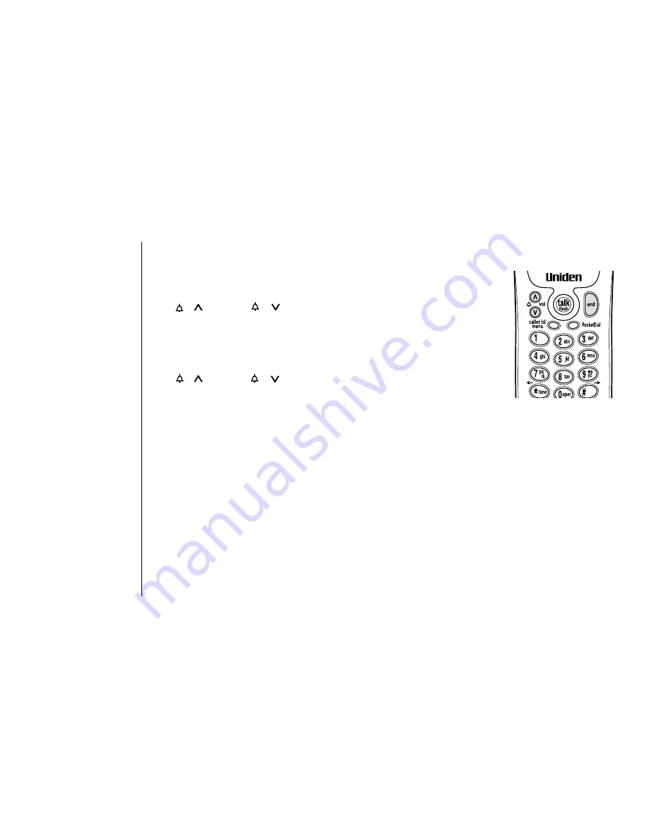 Uniden EXAI978 - EXAI 978 Cordless Phone Owner'S Manual Download Page 20