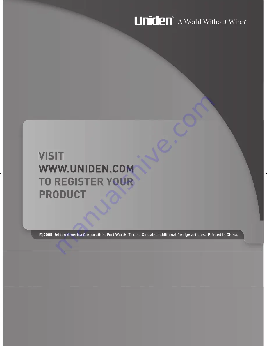 Uniden TCX905 - Cordless Extension Handset Owner'S Manual Download Page 28