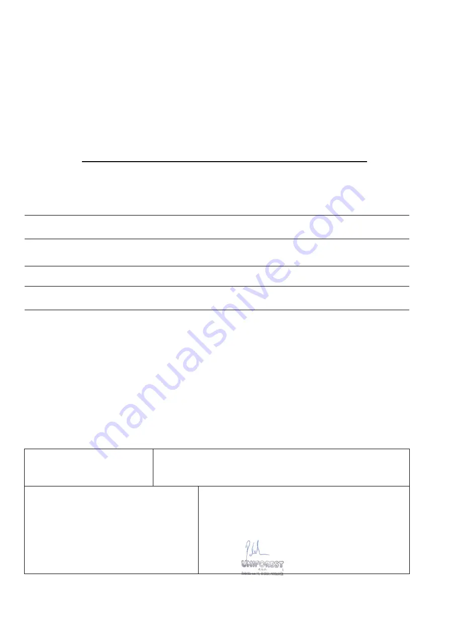 Uniforest TITAN 40/20 User Manual Download Page 35