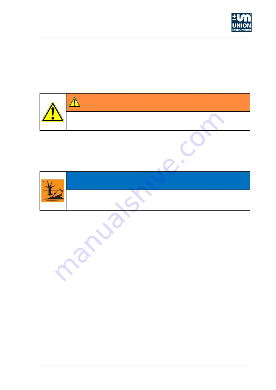 Union Instruments CWD2005 SPC Operating Instructions And Safety Notes Download Page 57