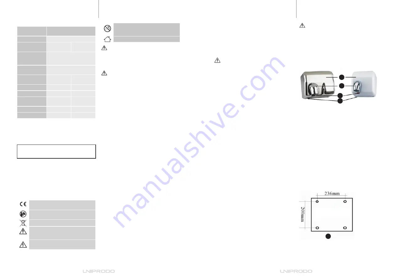 UNIPRODO UNI DRYER 01 Скачать руководство пользователя страница 7