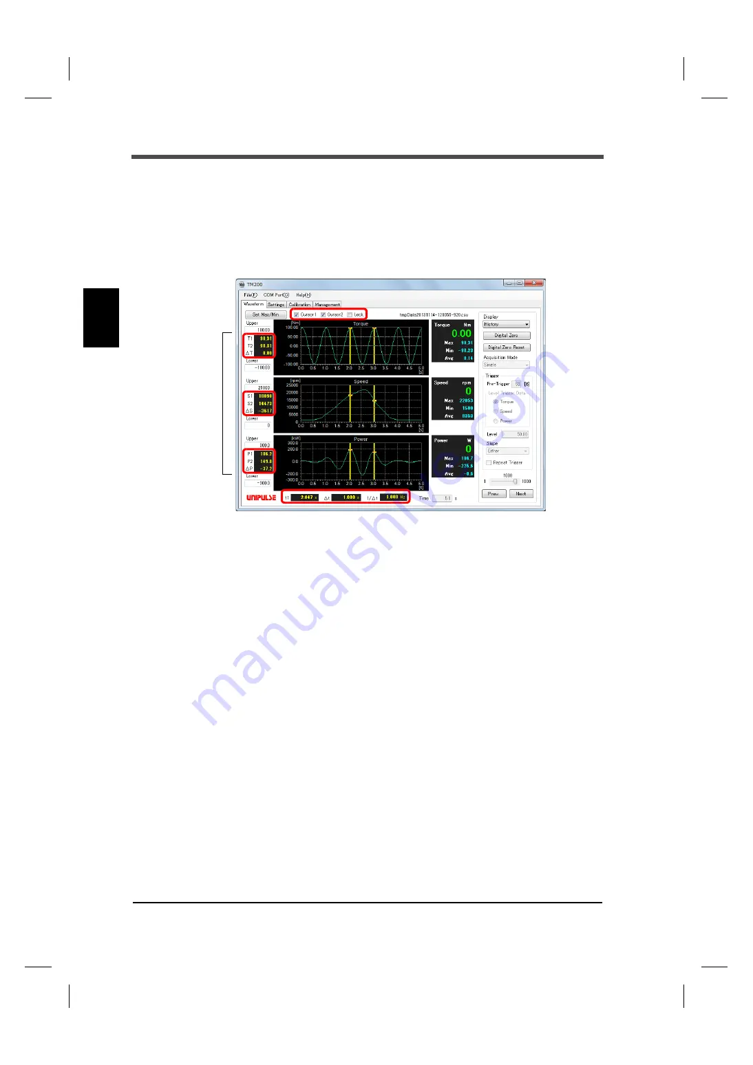 Unipulse TM200 Operation Manual Download Page 25