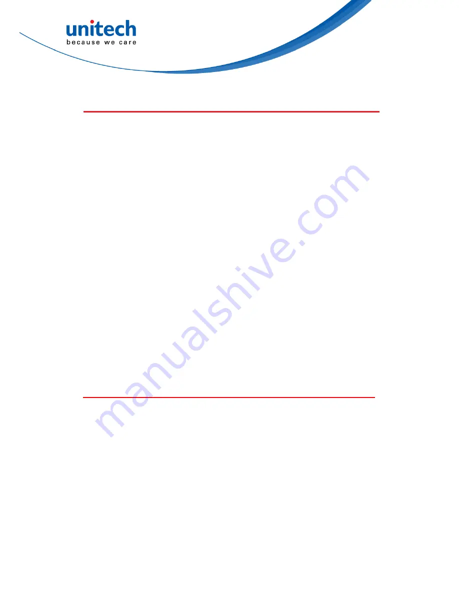 Unitech HT 1 User Manual Download Page 8