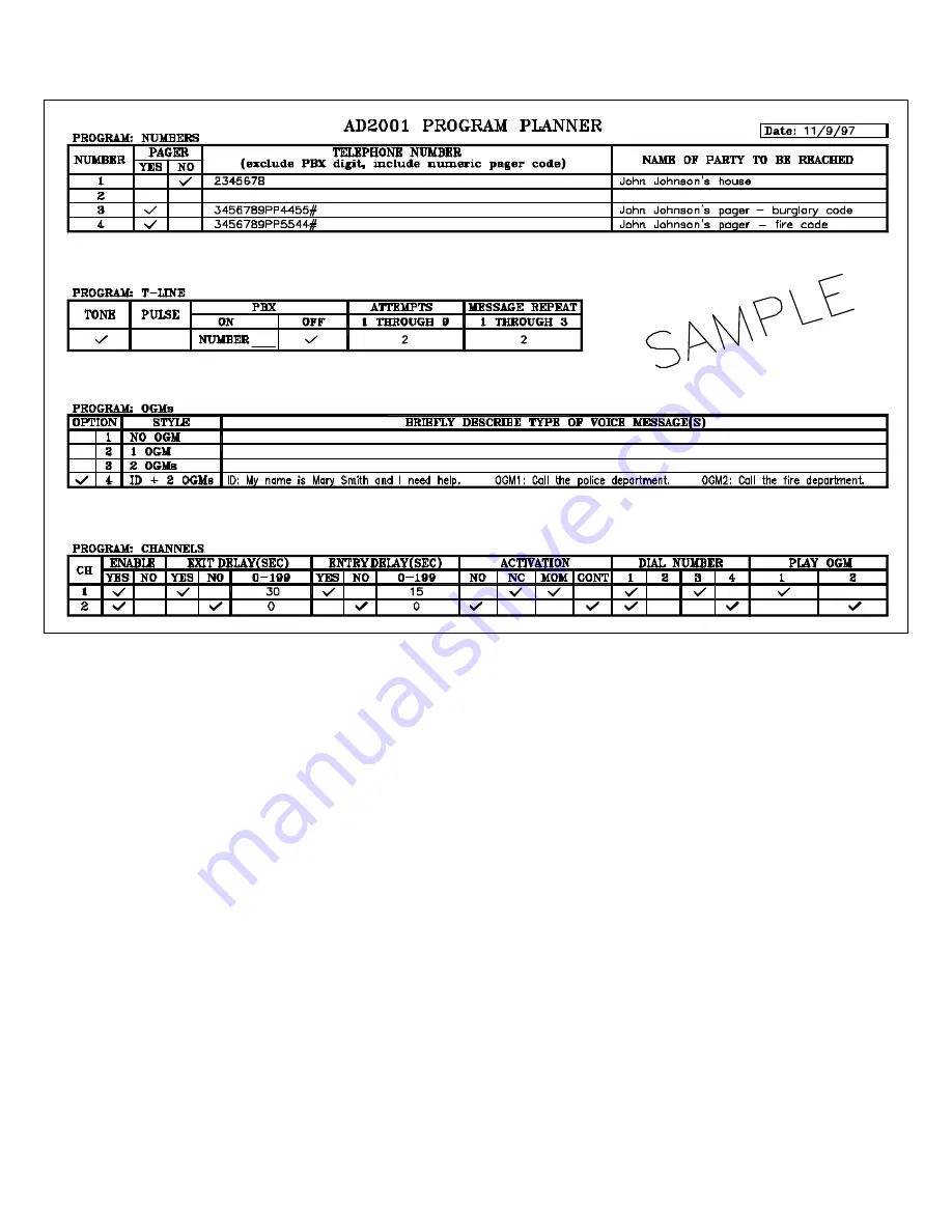 United Security Products AD-2001 Instructions Manual Download Page 13