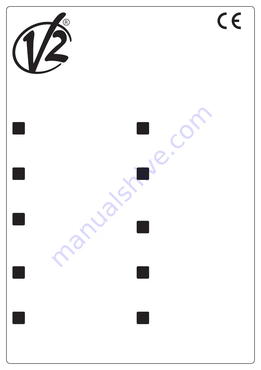 V2 CALYPSO Series Manual Download Page 1