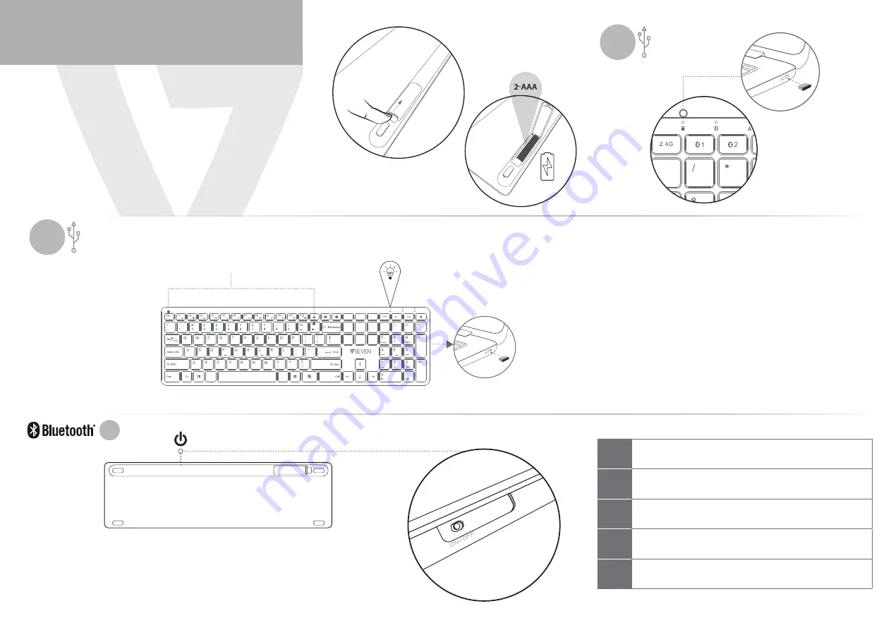 V7 KW550 Quick Installation Manual Download Page 1