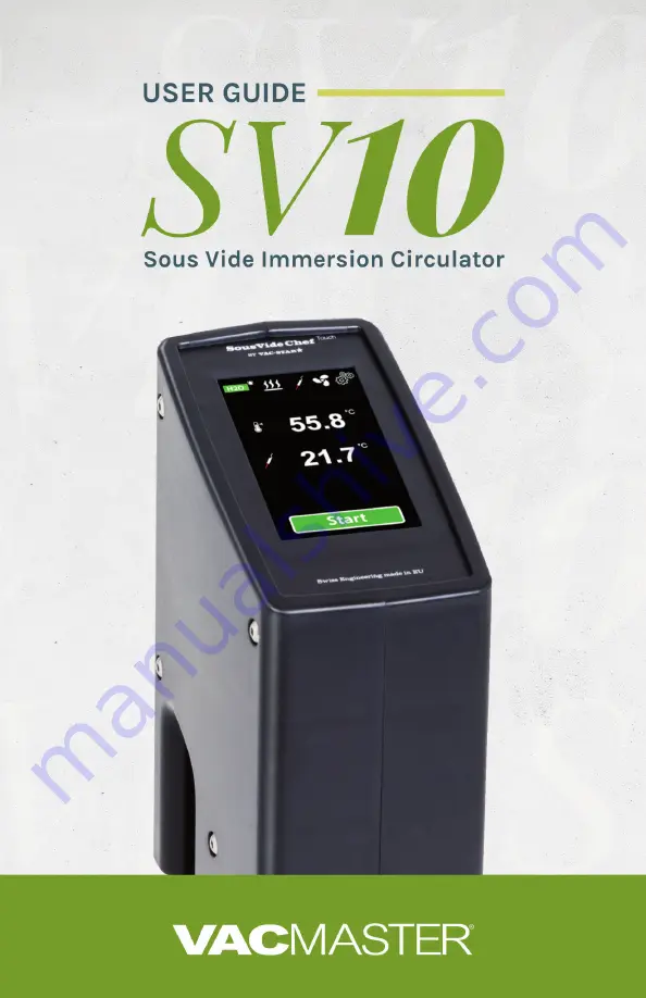 Vacmaster SV10 User Manual Download Page 1