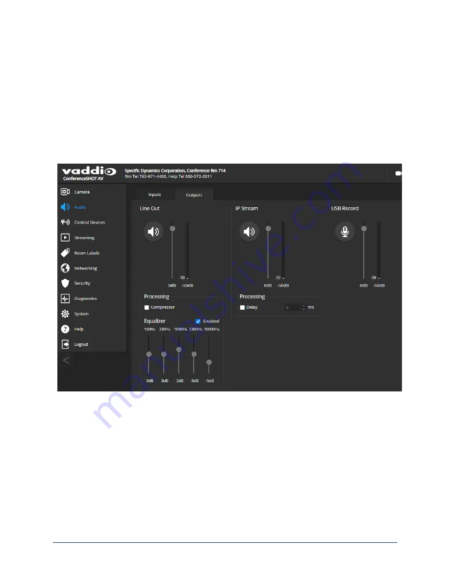 VADDIO ConferenceSHOT AV Complete Manual Download Page 47