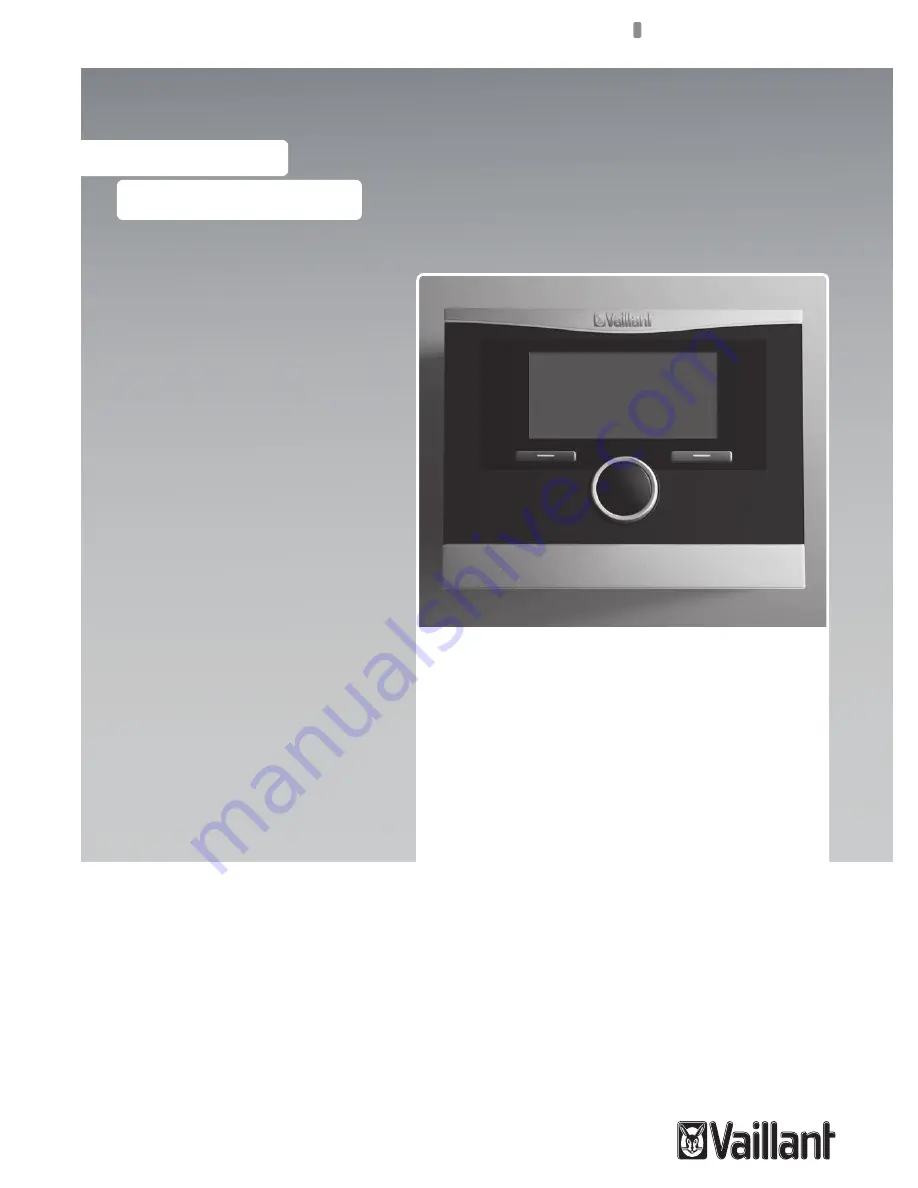 Vaillant VRC 470 Instruction Manual Download Page 1