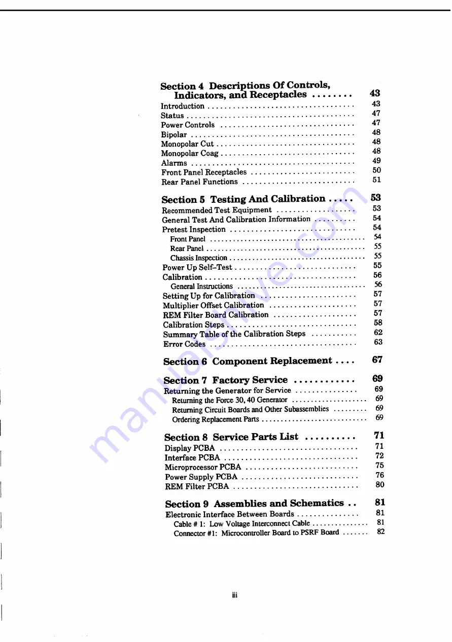 Valleylab Force 30 Service Manual Download Page 5