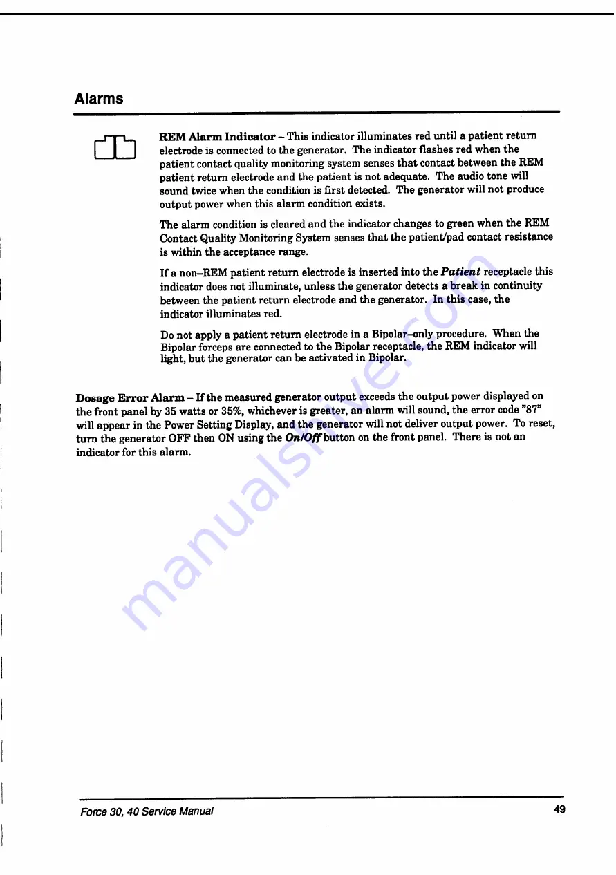 Valleylab Force 30 Service Manual Download Page 57