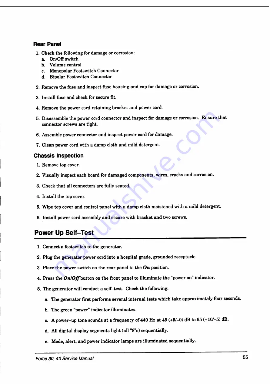 Valleylab Force 30 Service Manual Download Page 63