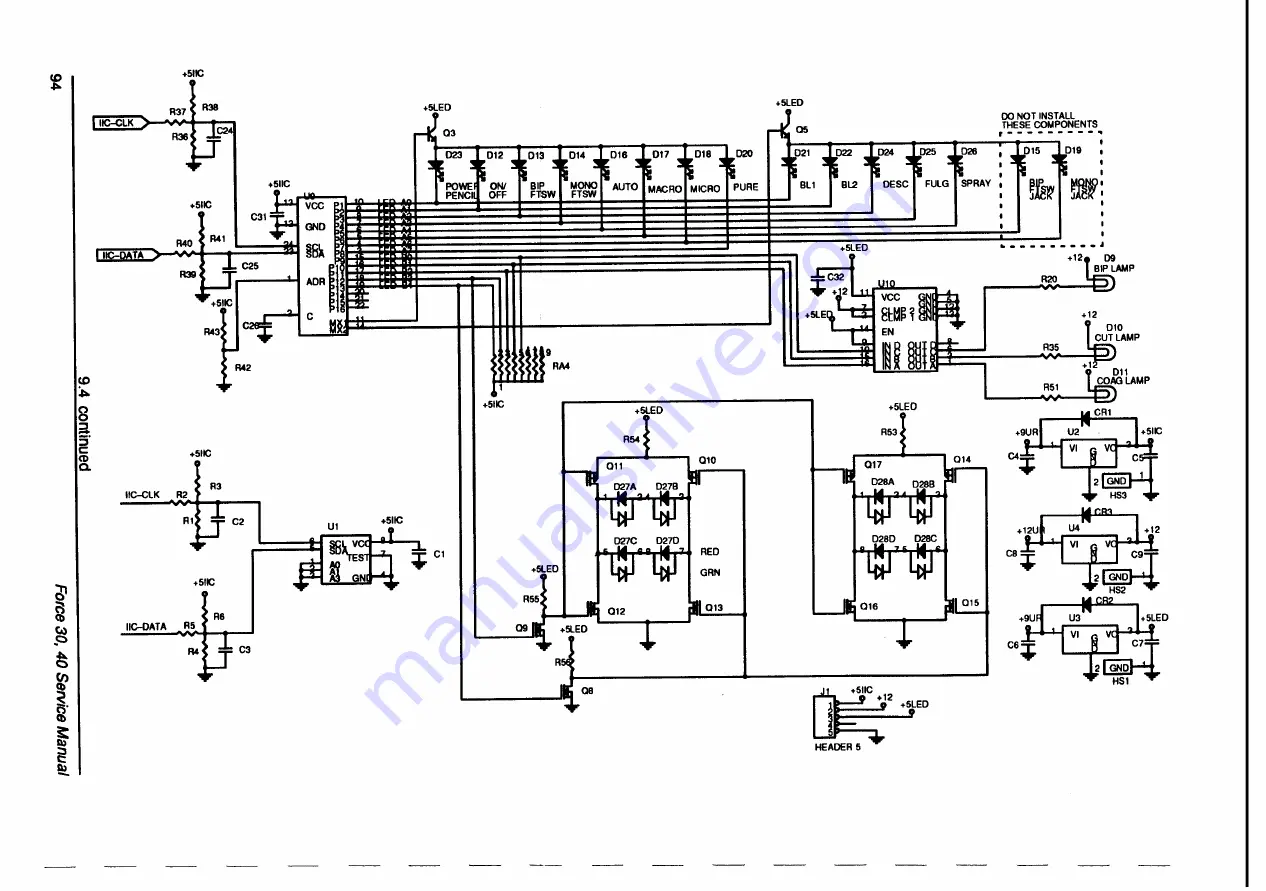 Valleylab Force 30 Service Manual Download Page 102