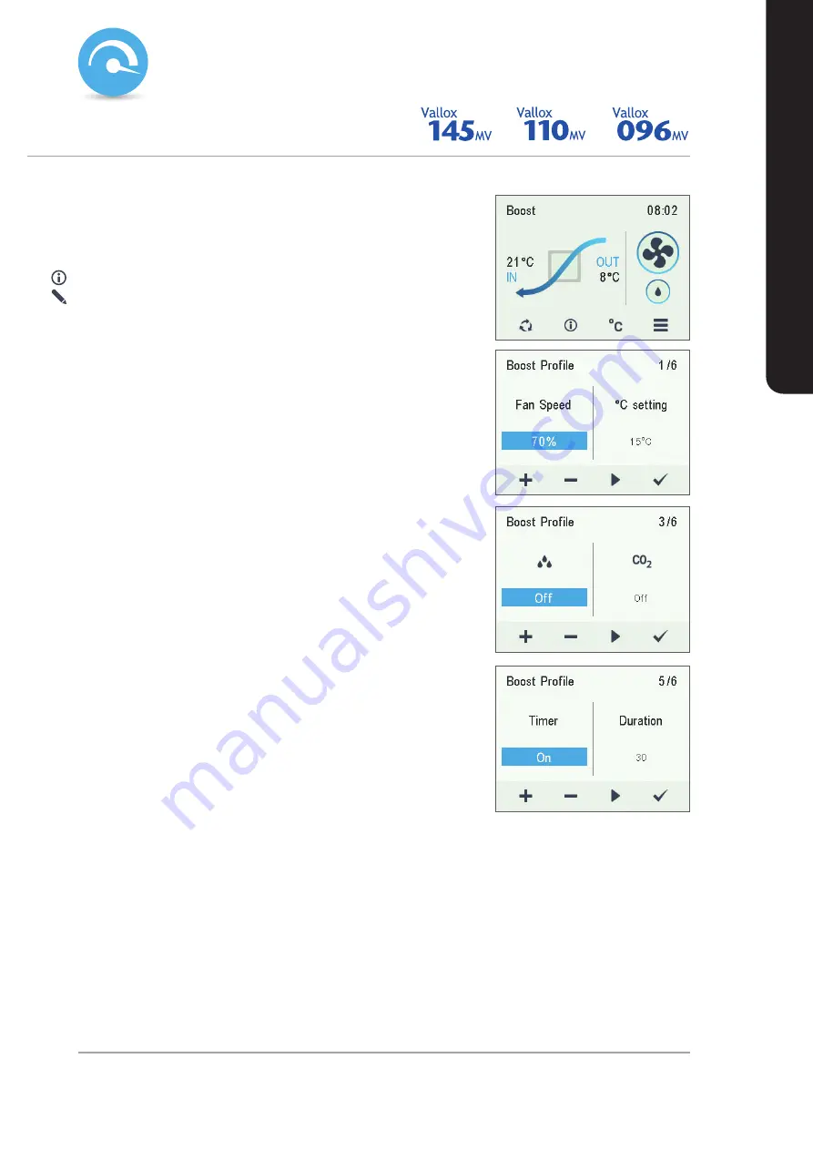 Vallox 096 MV Instructions For Use, Maintenance And Installation Manual Download Page 23