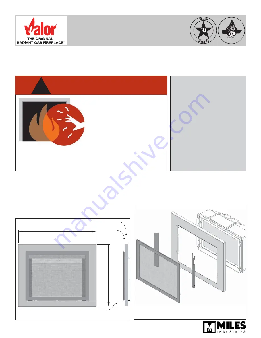 Valor 719BPB Installation Instructions Download Page 1