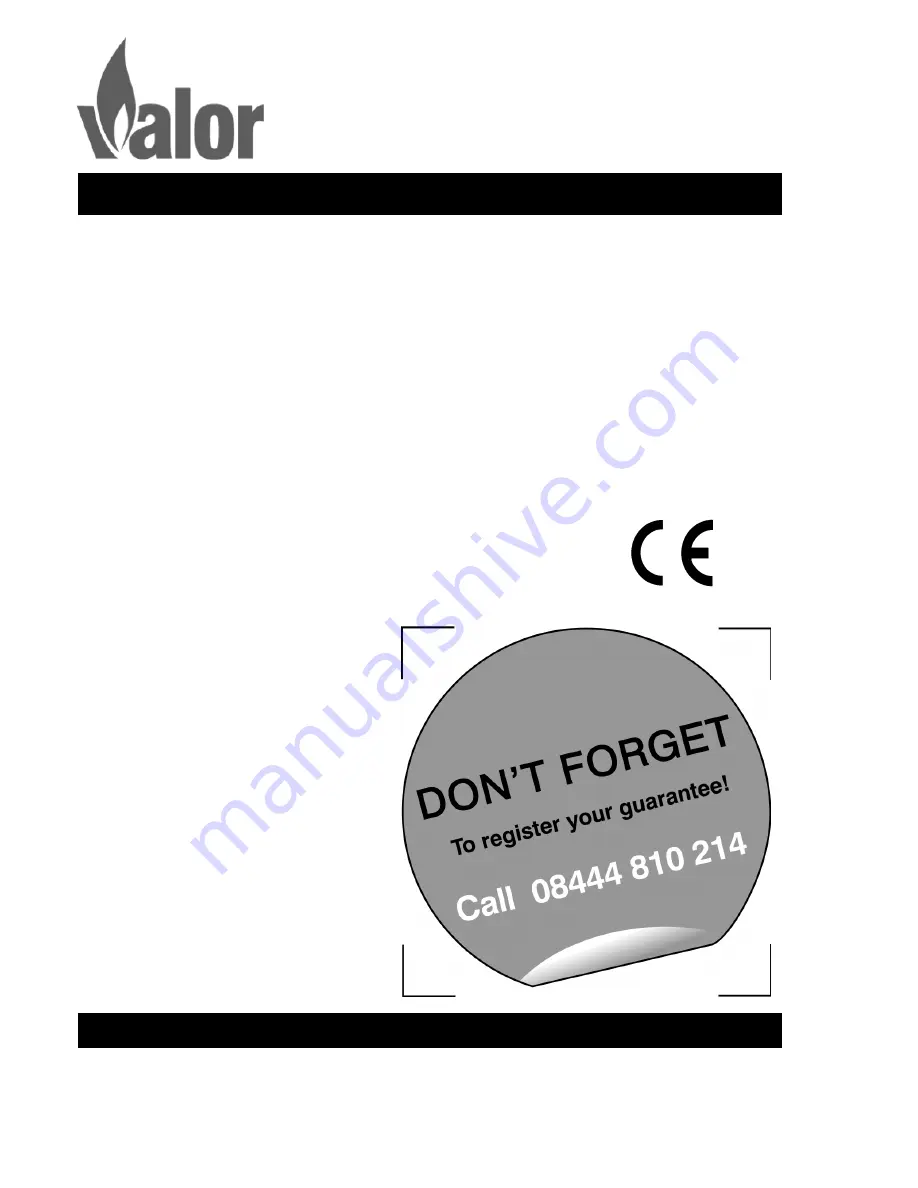 Valor 956 Installer And Owner Manual Download Page 1