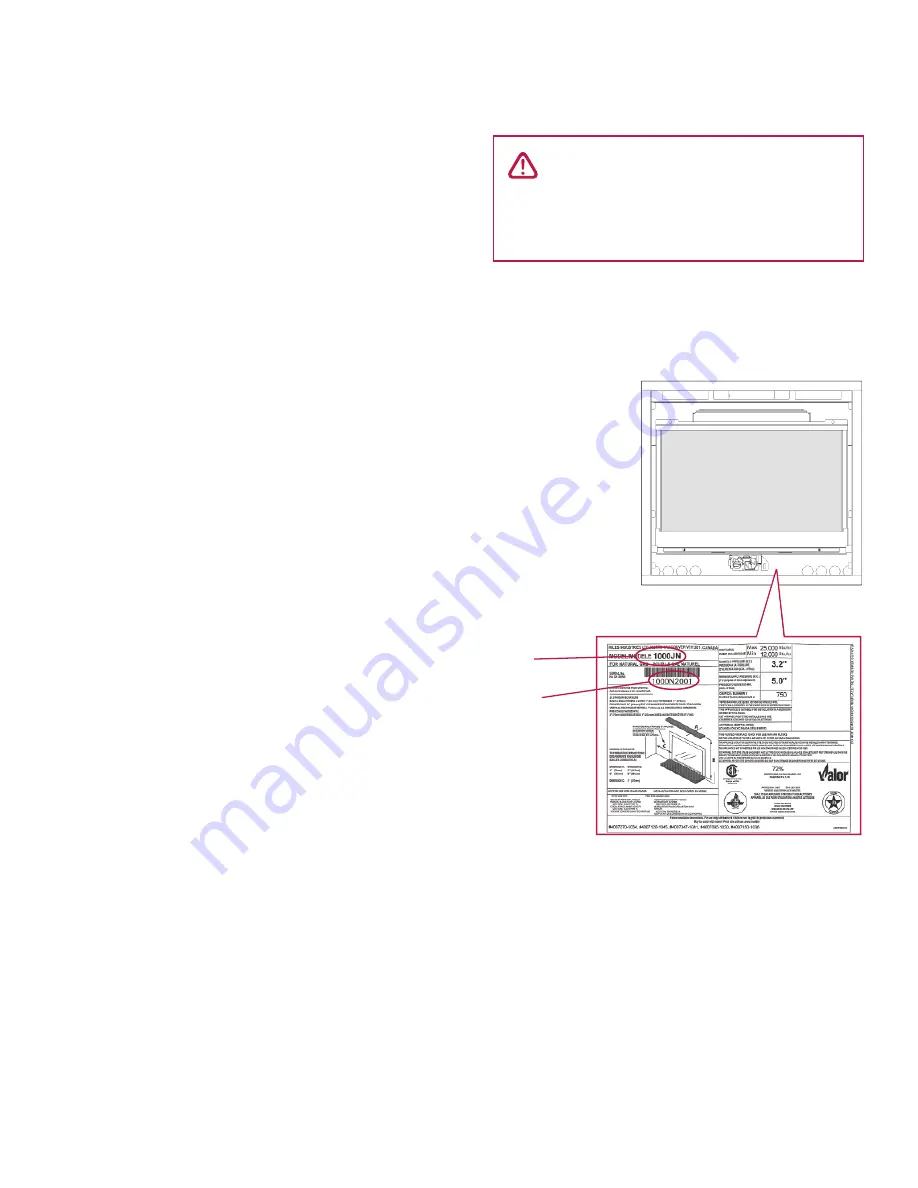 Valor HORIZON 534JN Homeowner'S Manual Download Page 7