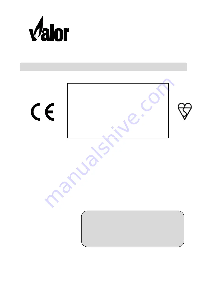 Valor Wonderfire BR417 Owner'S Manual Download Page 1