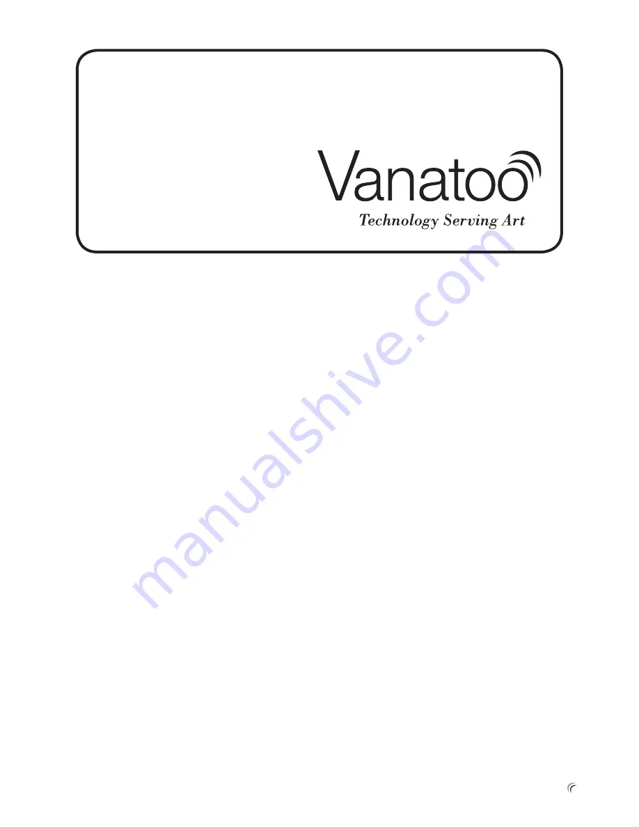 Vanatoo Transparent One Owner'S Manual Download Page 15