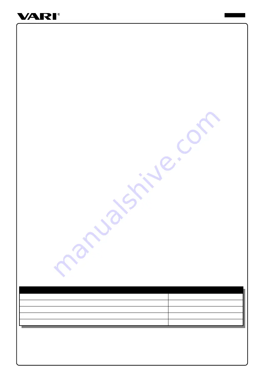 Vari 590H Скачать руководство пользователя страница 14