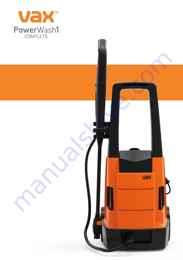 Vax PowerWash 2000W Скачать руководство пользователя страница 1