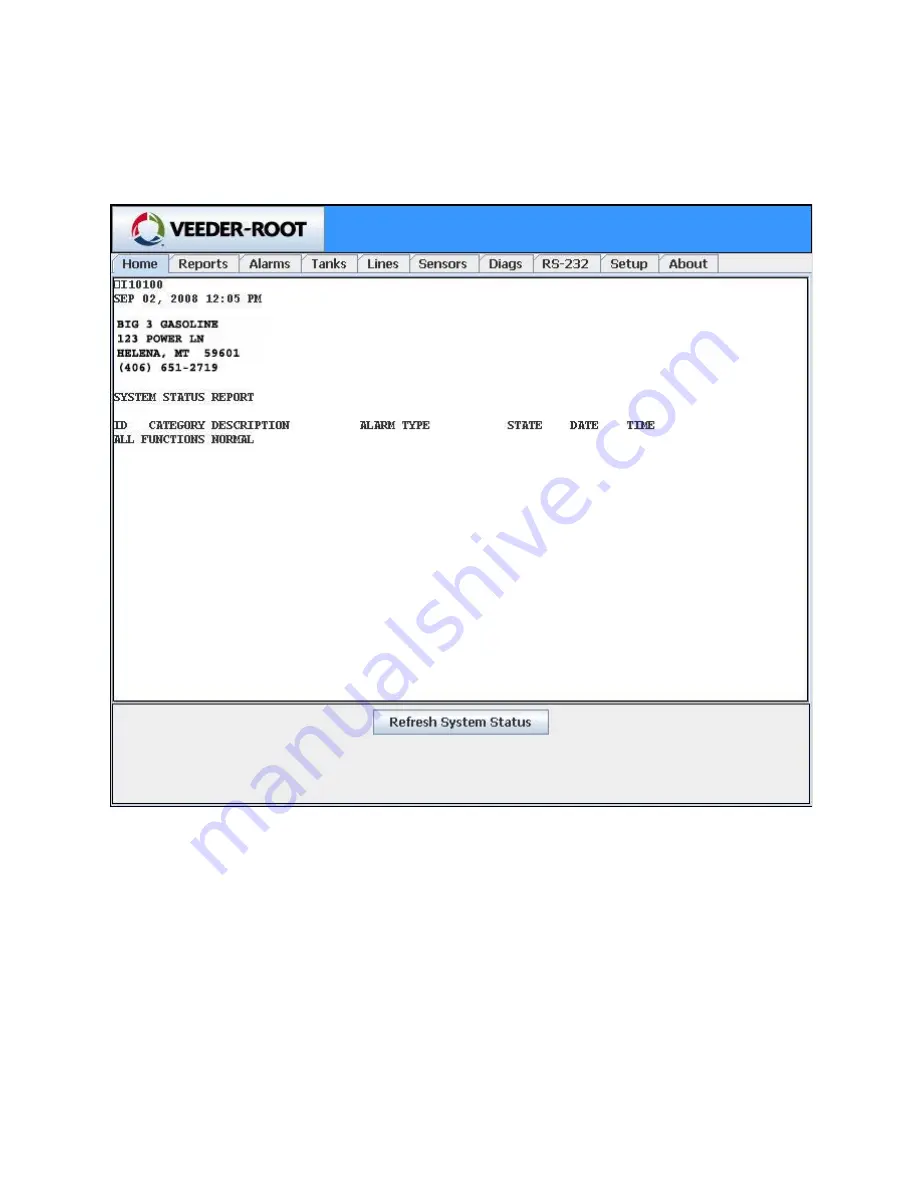 Veeder-Root TLS-450 Setup And Operation Download Page 380