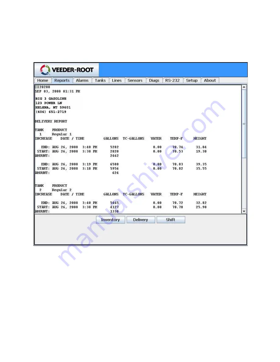 Veeder-Root TLS-450 Setup And Operation Download Page 382