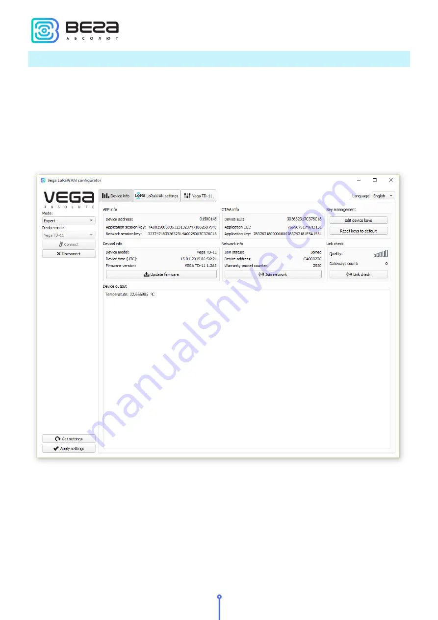 Vega TD-11 User Manual Download Page 18