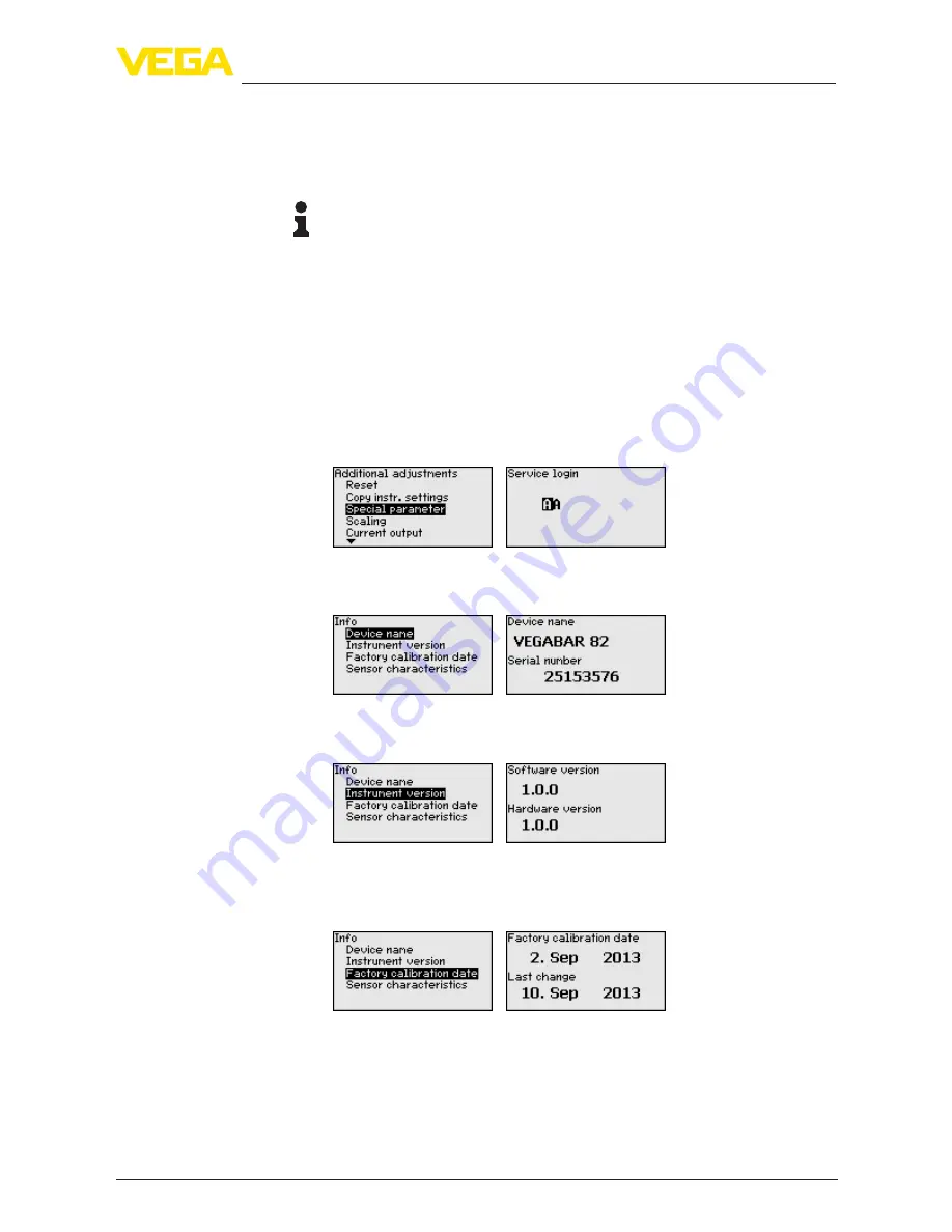 Vega VEGABAR 83 Operating Instructions Manual Download Page 41