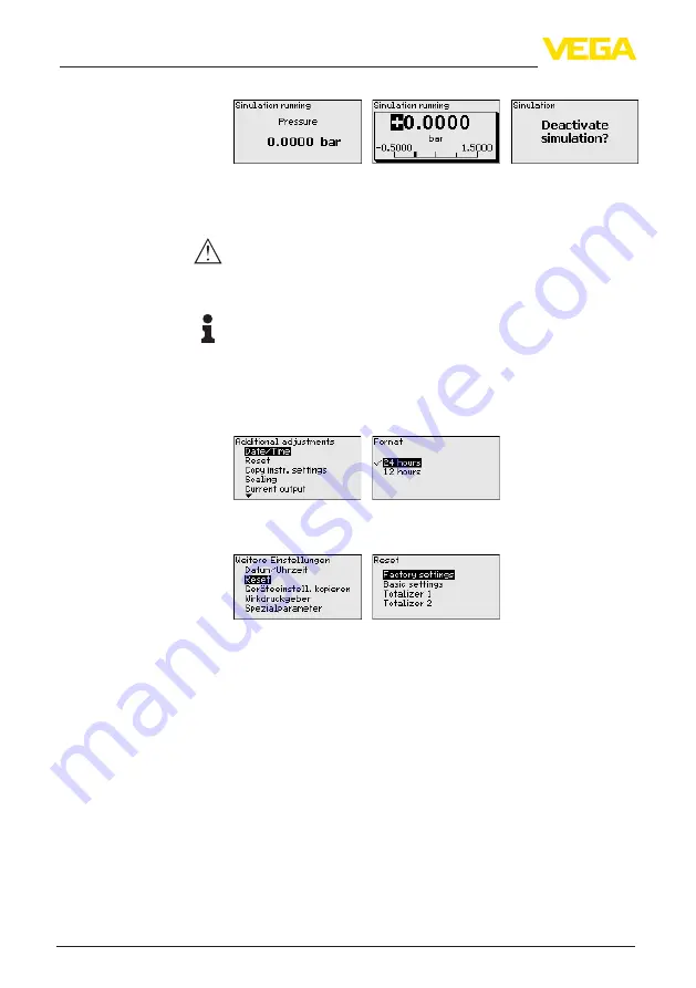 Vega VEGADIF 85 Operating Instructions Manual Download Page 50