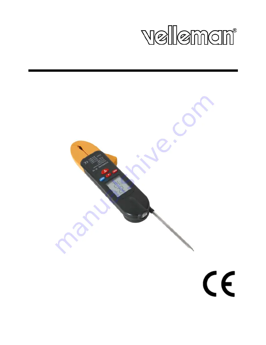 Velleman DVM99 Скачать руководство пользователя страница 1