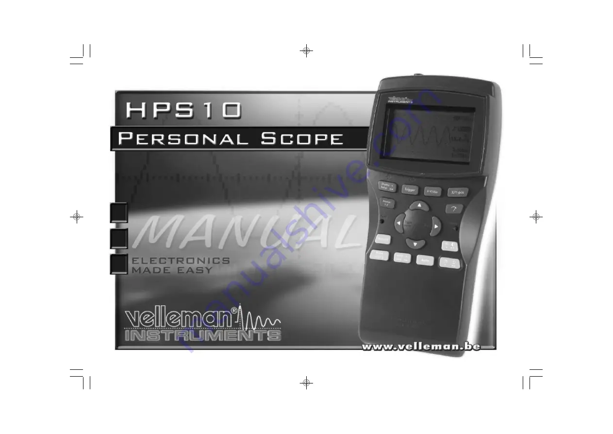 Velleman Personal Scope HPS10 Manual Download Page 1