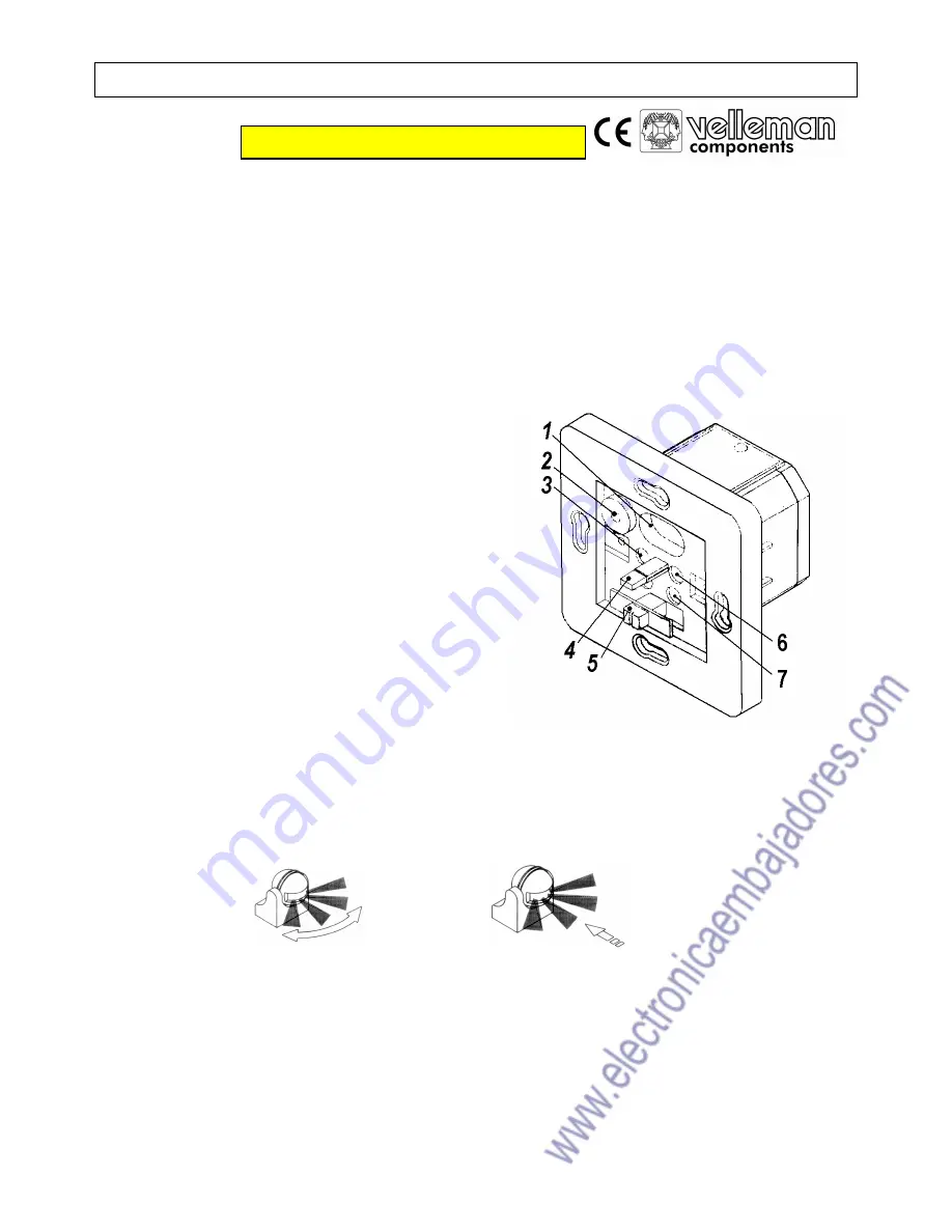 Velleman PIR500 Manual Download Page 1