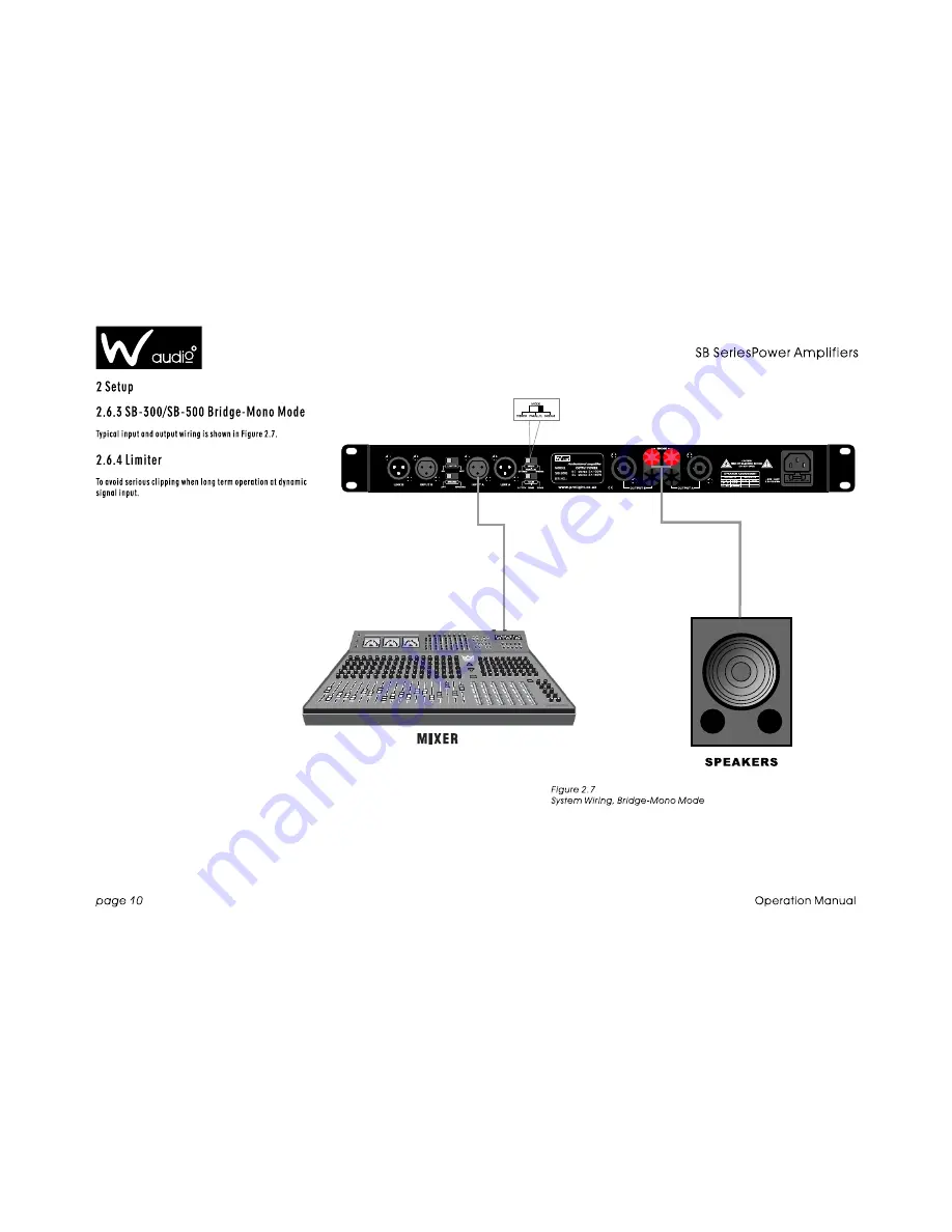 W Audio SB-300 Operation Manual Download Page 10