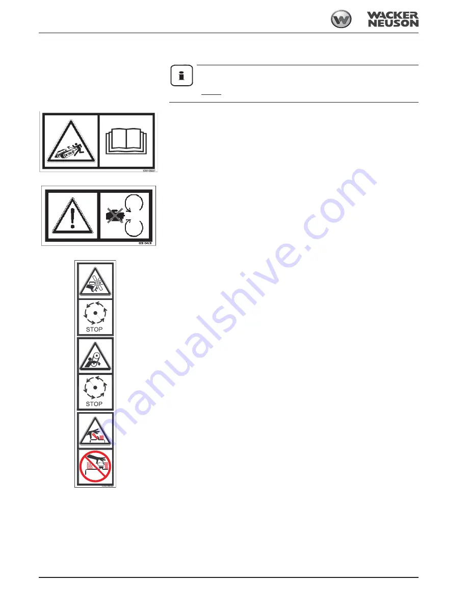 Wacker Neuson 2503 Operator'S Manual Download Page 34