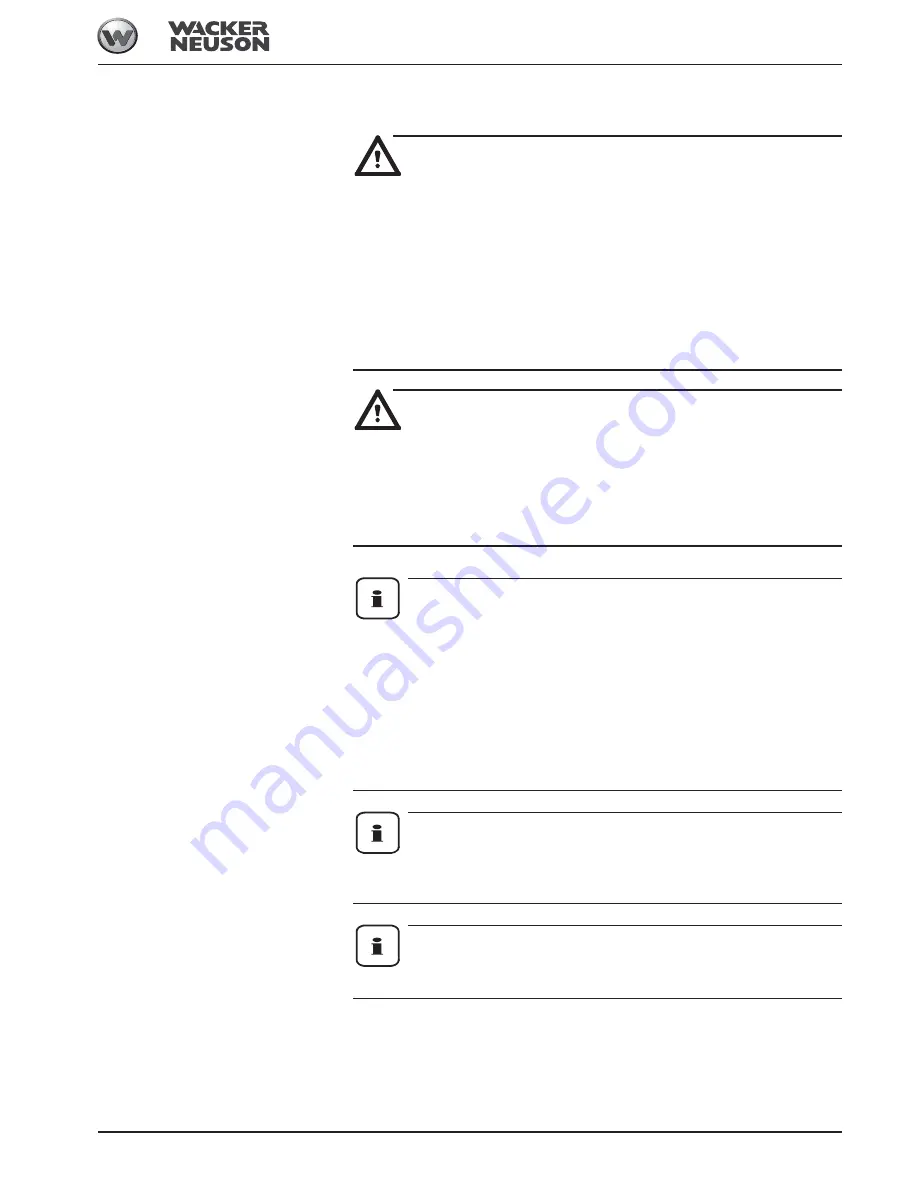 Wacker Neuson 2503 Operator'S Manual Download Page 105